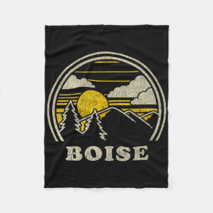 Cobertor De Velo Camiseta Id de Boise Idaho Vintage Montanhas Camin