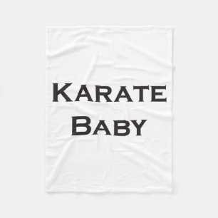 Cobertor De Velo Camiseta Karate Baby