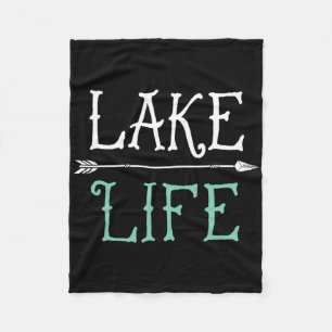 Cobertor De Velo Camiseta Lake Life Pesca Velejando Divertido Ou