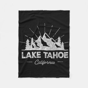 Cobertor De Velo Camiseta Lake Tahoe California Ca Vintage Hiking R