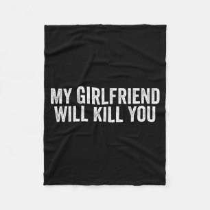 Cobertor De Velo Camiseta Legal de Casal Minha Namorada Vai M