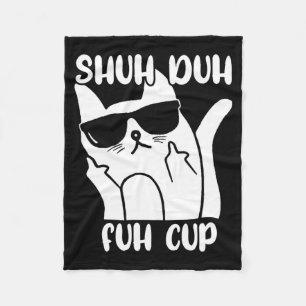 Cobertor De Velo Camiseta Masculina Shuh Duh Fuh Copo Amante de Gat