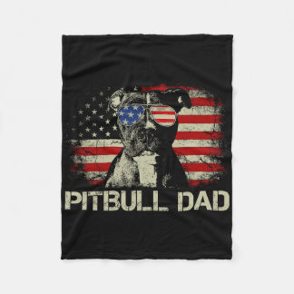 Cobertor De Velo Camiseta Melhor Pai Pitbull de Todos os Tempos Ban
