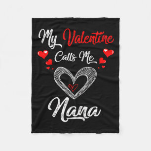 Cobertor De Velo Camiseta Minha Namorada Me Chama de Vovó Dia dos N