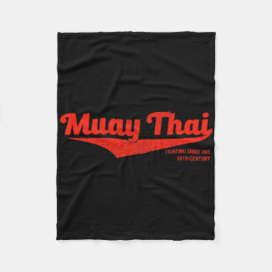 Cobertor De Velo Camiseta Muay Thai Kickboxing Distressed, Mma Bjj,