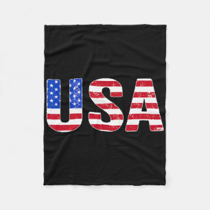 Cobertor De Velo Camiseta Patriótica Americana Bandeira EUA Homens