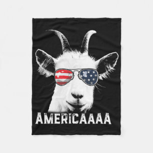 Cobertor De Velo Camiseta Patriótica de Cabra 4 de Julho Meninos Ca