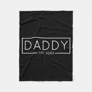 Cobertor De Velo Camiseta Personalizada Ano Para Novo Pai Daddy Est