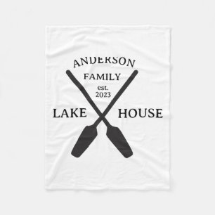 Cobertor De Velo Camiseta Personalizada Casa de Lago Nome da Famíli