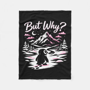 Cobertor De Velo Camiseta pinguim meme montanhas caminhada dizendo 
