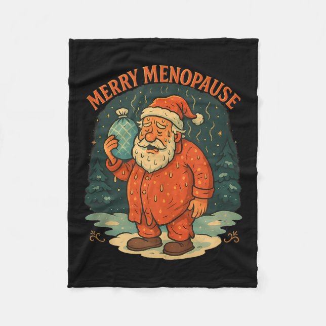 Cobertor De Velo Camiseta Regata Merry Menopause Meme Divertido do  (Frente)