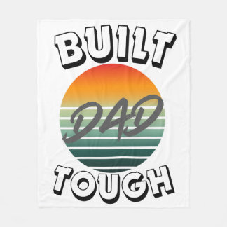 Cobertor De Velo Camiseta retro pôr do sol 'Construído pai durão' T