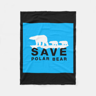 Cobertor De Velo Camiseta Salve Urso Polar 