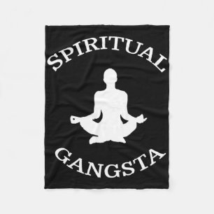Cobertor De Velo Camiseta Spiritual Gangsta - Roupas engraçadas de