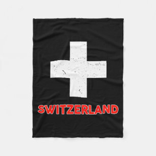 Cobertor De Velo Camiseta Suíça para crianças pequenas Bandeira da