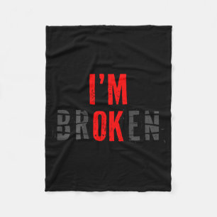 Cobertor De Velo Camiseta traseira com Doença Invisível Quebrada1