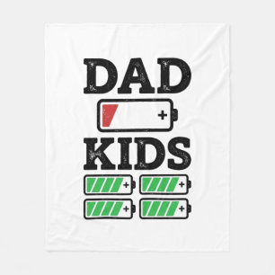 Cobertor De Velo Camiseta Vetorial Engraçada Bateria Crianças Pai D
