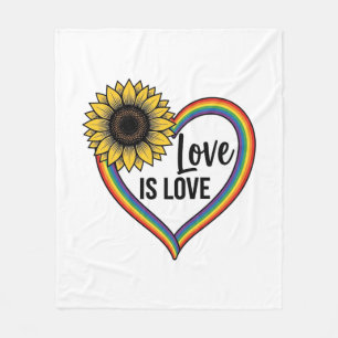 Cobertor De Velo Camiseta Vetorial Vintage Coração de Girassol Amor