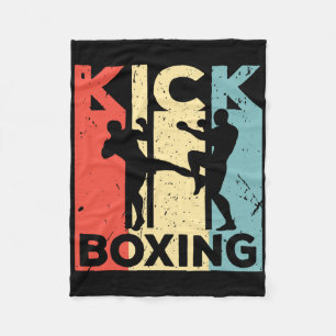 Cobertor De Velo Camiseta Vintage de Kickboxing - Kickboxe Retro Ar