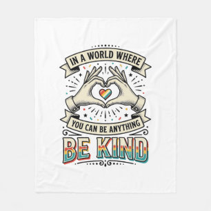 Cobertor De Velo Camiseta Vintage Desenho Coração Arco-Íris Mãos Se