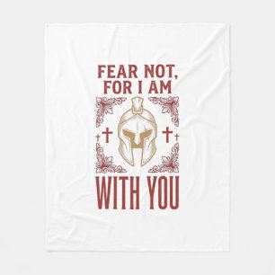 Cobertor De Velo Camiseta Vintage Guerreiro Cristão Não Tenha Medo_