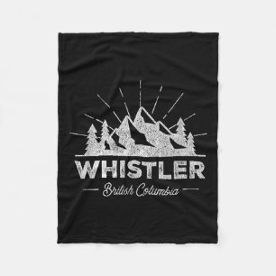 Cobertor De Velo Camiseta Whistler Columbia Britânica T Camisa de E