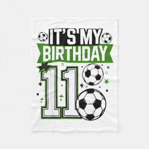 Cobertor De Velo Camisetas de Aniversariante 11 Futebol É Meu 11º A