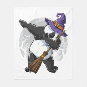 Cobertor De Velo Camisetas de Halloween do Panda Dabbing, Halloween