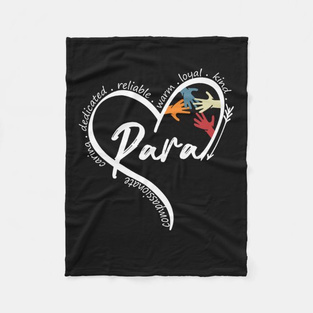 Cobertor De Velo Camisetas Gráficas Paraprofissionais Voltam Para A (Frente)