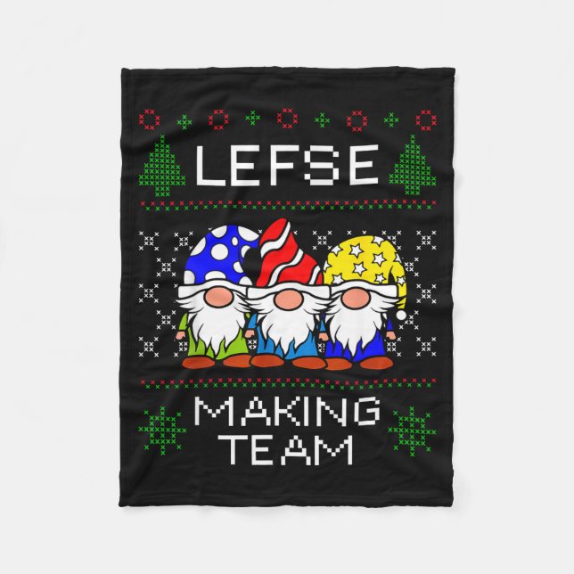 Cobertor De Velo Camisola de Natal Feia da Equipe de Produção de Le (Frente)