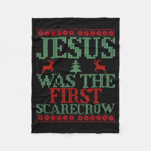 Cobertor De Velo Camisola Feia Engraçada Jesus Foi O Primeiro Espan