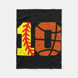 Cobertor De Velo Camisola Número 10 Softll Sketll Engraçado Anivers