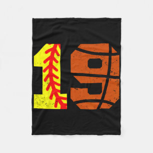 Cobertor De Velo Camisola Número 19 Softll Sketll Divertida Anivers
