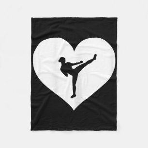 Cobertor De Velo Camisola ou T-shirt de amor de Karate azul rosa pr