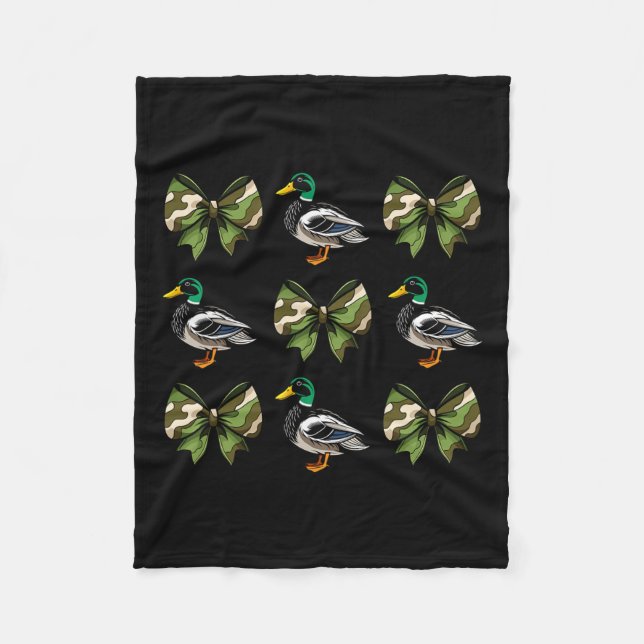 Cobertor De Velo Camo Coquette Arco Duck Hunt Mallard Duck Caça W (Frente)