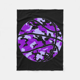 Cobertor De Velo Camo de esboços roxos - Esquema de Camuflagem roxa