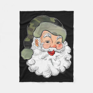 Cobertor De Velo Camo Papais noeis Feliz Natal Crianças Camuflagem
