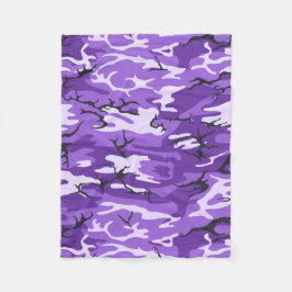 Cobertor De Velo Camo Roxo
