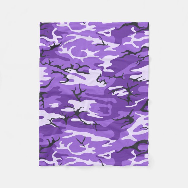 Cobertor De Velo Camo Roxo (Frente)