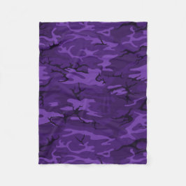 Cobertor De Velo Camo roxo escuro