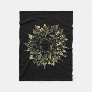 Cobertor De Velo Camo Sunflower Oculta A Caça À Aventura De Hippie