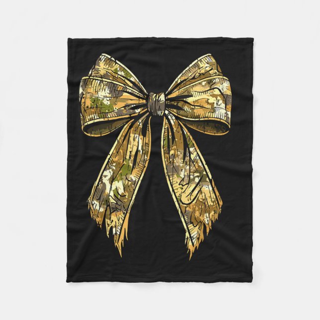Cobertor De Velo Camouflage Camo Bow Hunting Girl  (Frente)