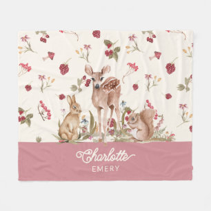 Cobertor De Velo Campanário Whimsical Blanket Floral Baby Nursery