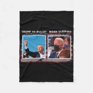 Cobertor De Velo Campanha Eleitoral EUA 2024 trump Vs Bala