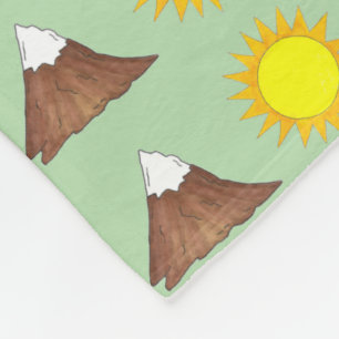 Cobertor De Velo Campanha Montanha Subindo Caminho Fora da Natureza