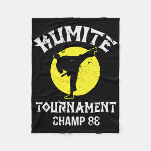 Cobertor De Velo Campeão do Torneio de Kumite Artes Marciais Vintag