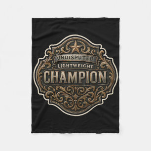 Cobertor De Velo Campeão Peso Leve Mma Boxe Kickboxing Champ B