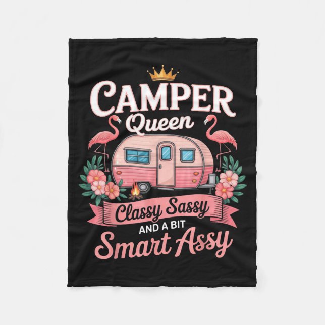 Cobertor De Velo Camper Queen Cly Sy Smart Y Camng Rv Women  (Frente)