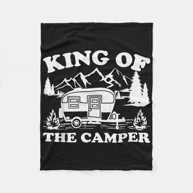 Cobertor De Velo Camping Lover Camper Van King Do Camper (Frente)