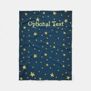 Cobertor De Velo Campo de Estrelas no Céu Azul Profundo da Meia-No